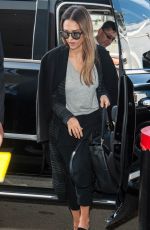 JESSICA ALBA at Los Angeles Interrnational Airport 04/16/2017