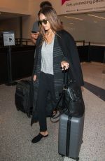 JESSICA ALBA at Los Angeles Interrnational Airport 04/16/2017