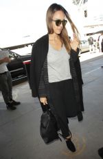JESSICA ALBA at Los Angeles Interrnational Airport 04/16/2017