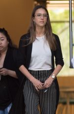 JESSICA ALBA Leaves an Office in Los Angeles 04/15/2017