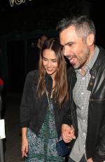 JESSICA ALBA Leaves Peppermint Club in West Hollywood 04/22/2017