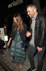 JESSICA ALBA Leaves Peppermint Club in West Hollywood 04/22/2017