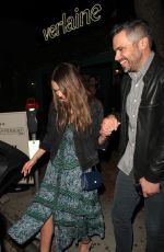 JESSICA ALBA Leaves Peppermint Club in West Hollywood 04/22/2017