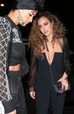JESSICA ALBA Leaves Peppermint Club in West Hollywood 04/28/2017