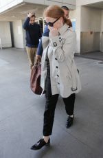 JESSICA CHASTAIN at LAX Airport in Los Angeles 04/23/2017