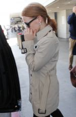 JESSICA CHASTAIN at LAX Airport in Los Angeles 04/23/2017