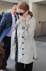 JESSICA CHASTAIN at LAX Airport in Los Angeles 04/23/2017