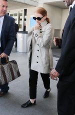JESSICA CHASTAIN at LAX Airport in Los Angeles 04/23/2017