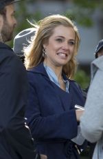 JESSICA MARAIS on the Set of Love Child in Sydney 03/31/2017
