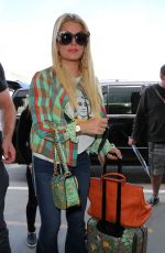 JESSICA SIMPSON at Los Angeles International Airport 04/18/2017