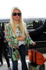 JESSICA SIMPSON at Los Angeles International Airport 04/18/2017