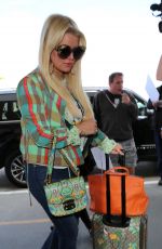 JESSICA SIMPSON at Los Angeles International Airport 04/18/2017