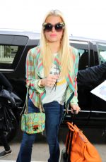 JESSICA SIMPSON at Los Angeles International Airport 04/18/2017