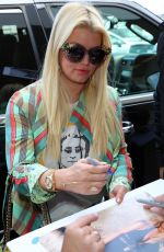 JESSICA SIMPSON at Los Angeles International Airport 04/18/2017