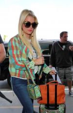 JESSICA SIMPSON at Los Angeles International Airport 04/18/2017