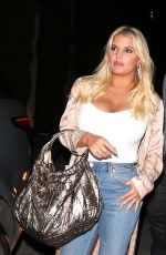 JESSICA SIMPSON Leaves Nobu Restaurant in West Hollywood 04/12/2017