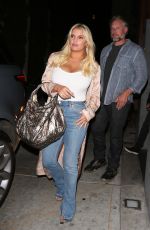 JESSICA SIMPSON Leaves Nobu Restaurant in West Hollywood 04/12/2017