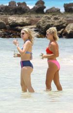 JESSICA WOODLEY in Bikini at a Beach in Barbados 04/01/2017