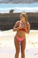 JESSICA WOODLEY in Bikini at a Beach in Barbados 04/01/2017