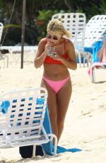 JESSICA WOODLEY in Bikini at a Beach in Barbados 04/01/2017