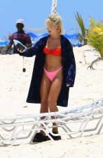 JESSICA WOODLEY in Bikini at a Beach in Barbados 04/01/2017