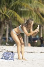 JOANNA KRUPA in Bikini at a Beach in Miami 04/12/2017