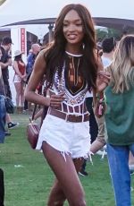 JOURDAN DUNN at Coachella Valley Music and Arts Festival in Indio 04/15/2017