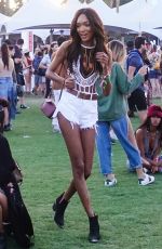 JOURDAN DUNN at Coachella Valley Music and Arts Festival in Indio 04/15/2017