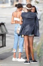 JOURDAN DUNN Out and About in Los Angeles 04/18/2017