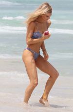 JOY CORRIGAN in Bikini at a Beach in Miami 04/29/2017