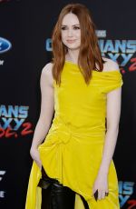KAREN GILLAN at Guardians of the Galaxy Vol. 2 Premiere in Hollywood 04/19/2017