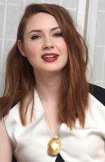 KAREN GILLAN at Guardians of the Galaxy Vol. 2 Press Conference in Los Angeles 04/20/2017