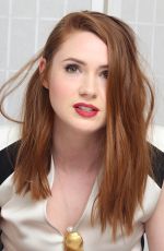 KAREN GILLAN at Guardians of the Galaxy Vol. 2 Press Conference in Los Angeles 04/20/2017