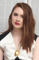 KAREN GILLAN at Guardians of the Galaxy Vol. 2 Press Conference in Los Angeles 04/20/2017