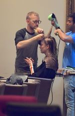 KARLIE KLOSS Gets Her Hair Done at a Salon in New York 04/30/2017