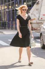 KARLIE KLOSS in Black Dress Out in New York 04/11/2017