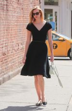 KARLIE KLOSS in Black Dress Out in New York 04/11/2017