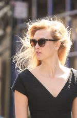 KARLIE KLOSS in Black Dress Out in New York 04/11/2017