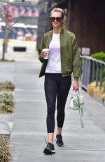 KARLIE KLOSS in Leggings Out in New York 04/12/2017