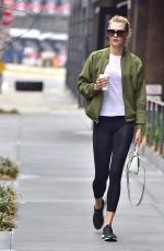 KARLIE KLOSS in Leggings Out in New York 04/12/2017