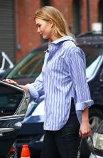 KARLIE KLOSS in Tight Jeans Out in New York 04/20/2017