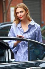 KARLIE KLOSS in Tight Jeans Out in New York 04/20/2017