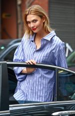 KARLIE KLOSS in Tight Jeans Out in New York 04/20/2017