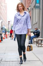 KARLIE KLOSS in Tight Jeans Out in New York 04/20/2017