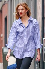 KARLIE KLOSS in Tight Jeans Out in New York 04/20/2017