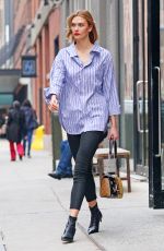 KARLIE KLOSS in Tight Jeans Out in New York 04/20/2017