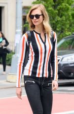 KARLIE KLOSS Leaves a Hair Salon in New York 04/20/2017