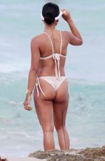 KARREUCHE TRAN in Bikini at a Beach in Miami 04/14/2017