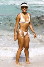 KARREUCHE TRAN in Bikini at a Beach in Miami 04/14/2017