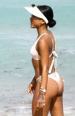 KARREUCHE TRAN in Bikini at a Beach in Miami 04/14/2017